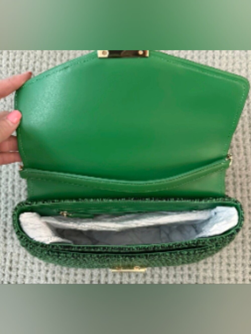 Kate Spade Carey Tweed Chain Shoulder Bag - Picture 6 of 7